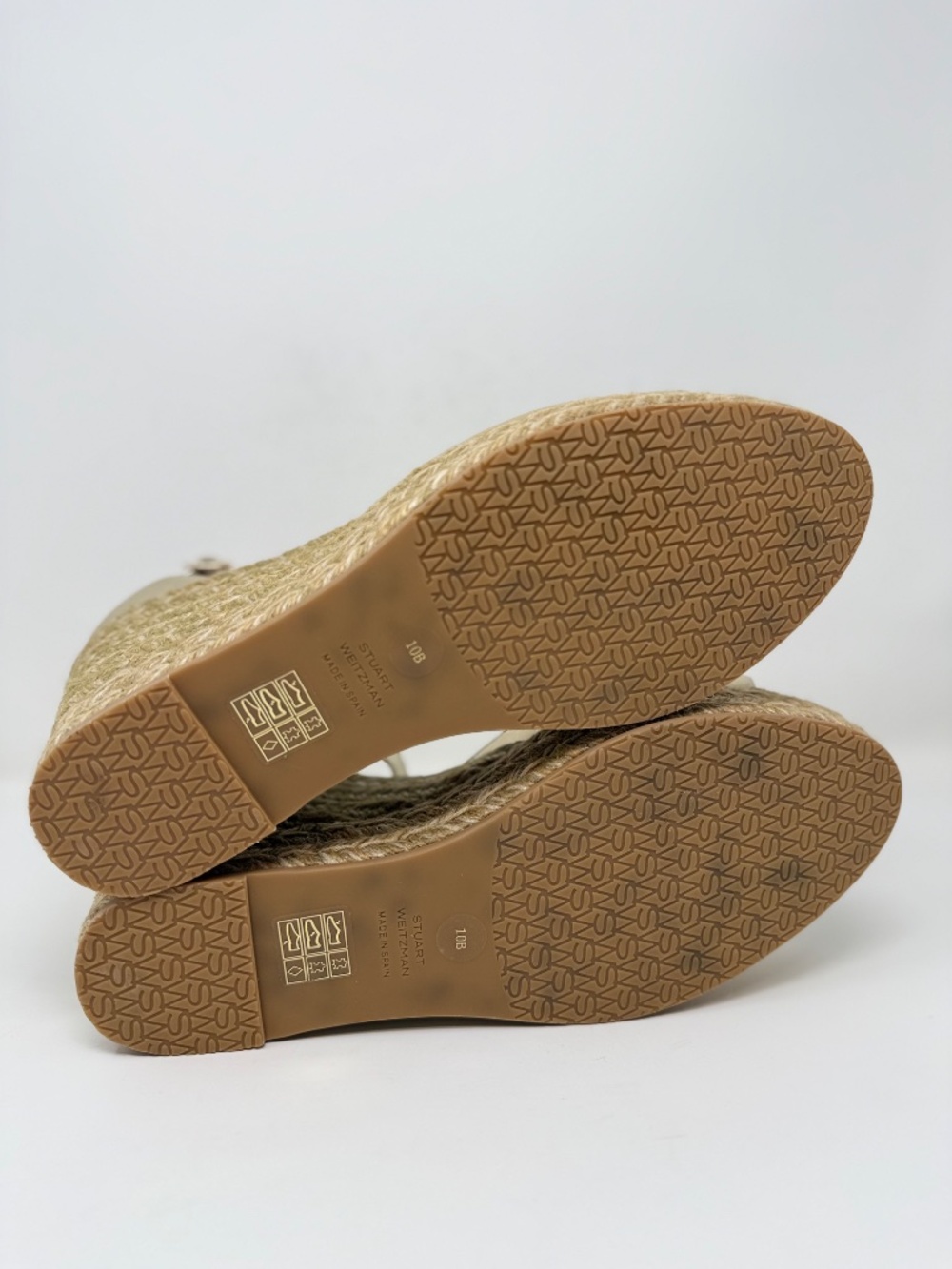 New Stuart Weitzman Distia Espadrille Wedge Sandal Sz 10 - Picture 12 of 13